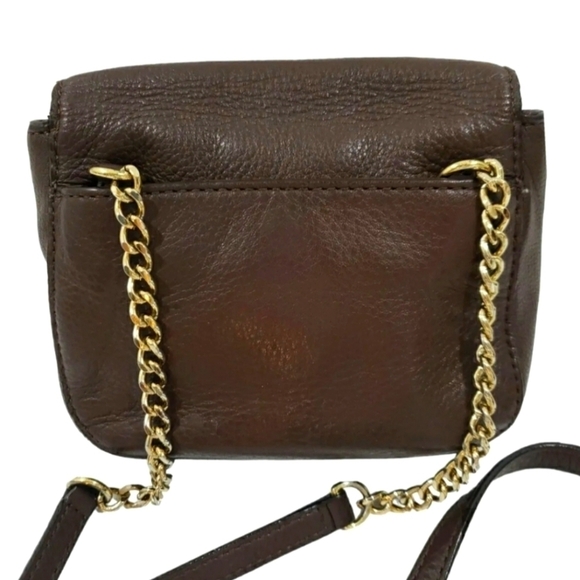 Michael Kors Fulton Crossbody Brown Leather Purs Bag. - Picture 2 of 12
